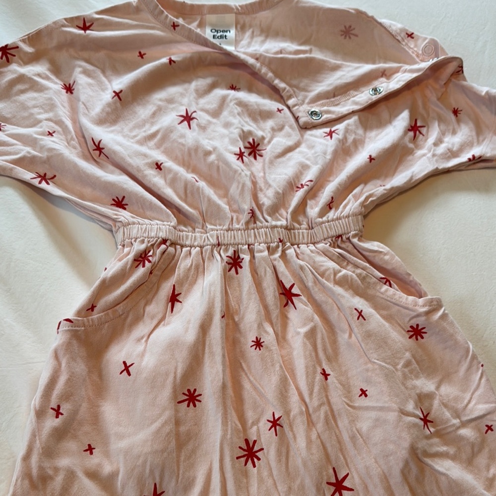 Pink Star Patterned Jumpsuit - Picture 3 of 4
